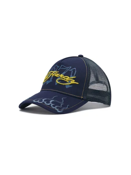 Ed Hardy Čiapka námornícka / modrosivá / žltá modrá