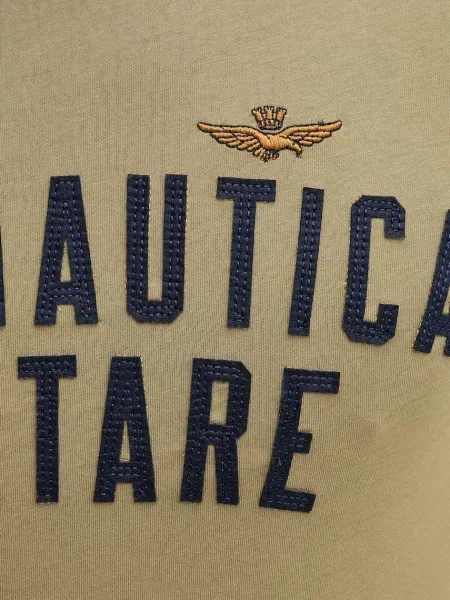 Футболка Aeronautica Militare з аплікацією зелений