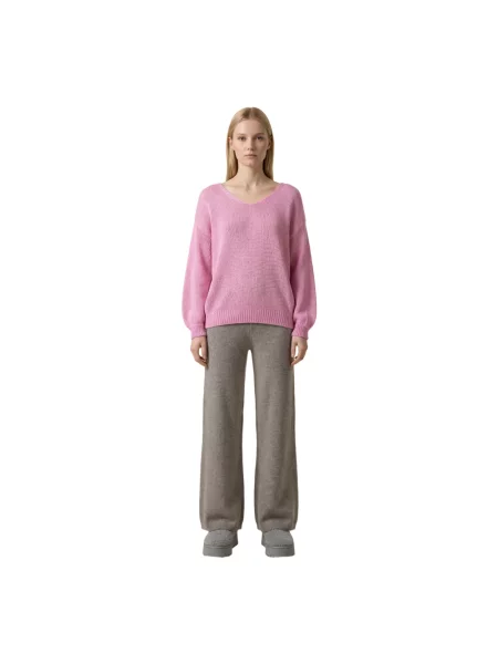 Dzianinowy sweter Americandreams różowy