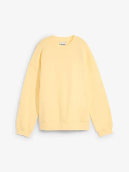 Bluza oversize z czystej bawełny żółta