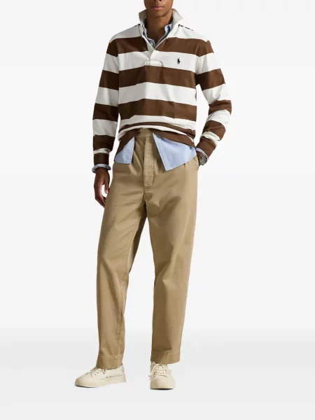 Μικρός κασκέτο Polo Ralph Lauren με χαμηλή μέση υφαίνω διαγωνίως πράσινο