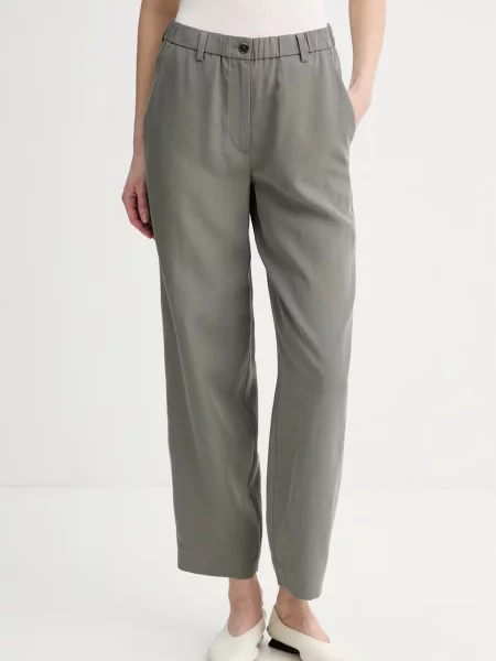 Marc O'Polo pantaloni din amestec de in gri