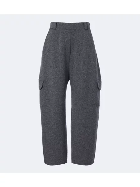 Pantaloni Lisa Yang din cașmir gri