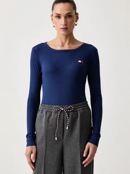 Tricou cu mânecă lungă Tommy Hilfiger