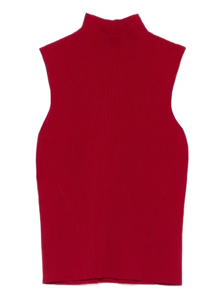 Top Cfcl prążkowany czerwony