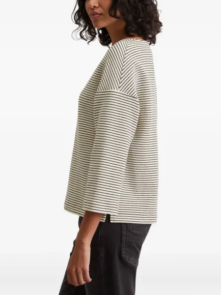 Tricou Marc O'polo cu dungi alb
