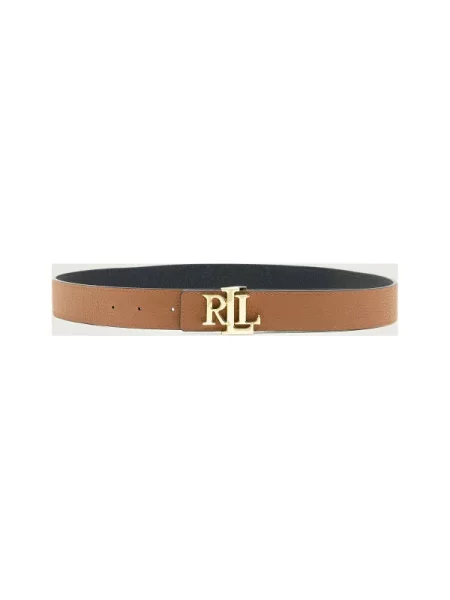 Bőr megfordítható öv Lauren Ralph Lauren fekete