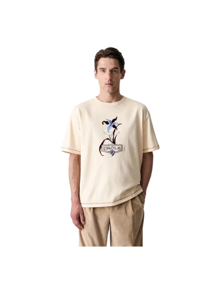 Drôle de Monsieur T-shirt Iris beżowa