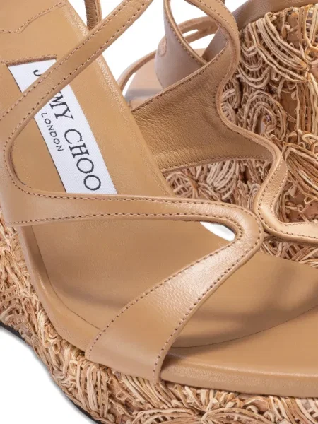 Sandale Jimmy Choo cu pană maro