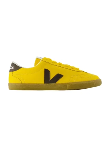 Sneakersy Veja Volley skórzane żółte
