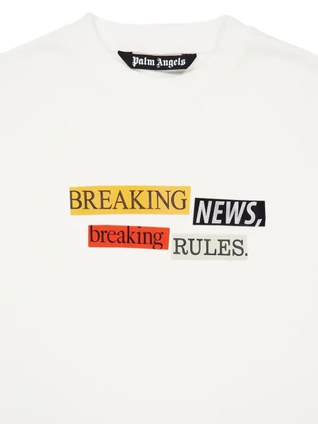 Hanorac crewneck Palm Angels alb