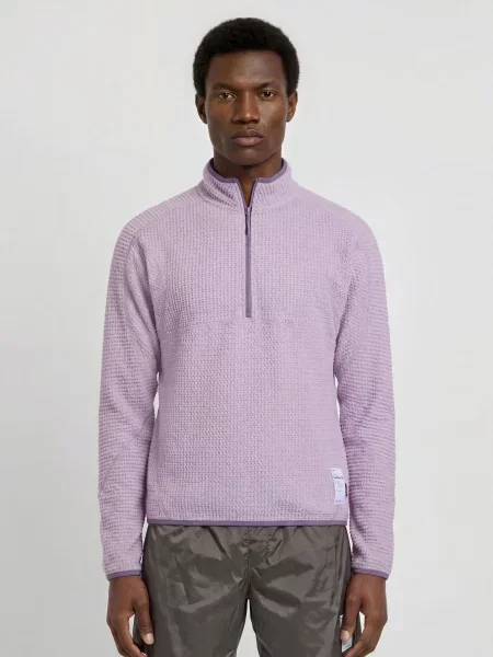 Satisfy Fleecový Svetr S Kapucí Fuzzfleece™ Ad fialová