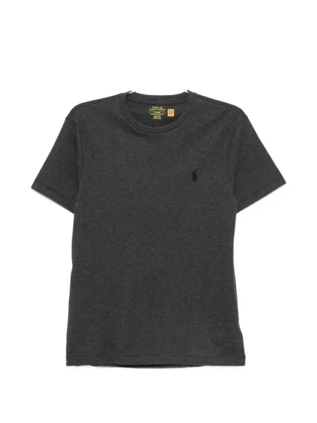 Tricou polo Polo Ralph Lauren cu autograf gri