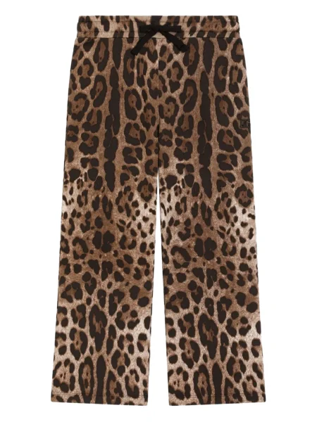 Spodnie dziecięce Dolce And Gabbana brązowe