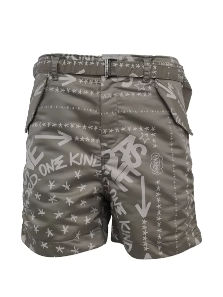 Pantaloni scurți Sacai verde