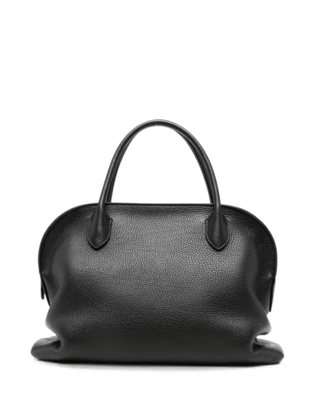 Geantă shopper The Row din piele negru