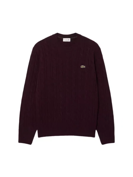 Sweter Lacoste czerwony