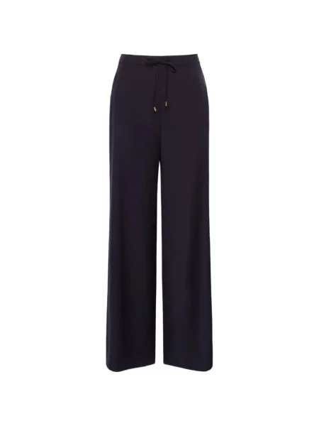 Pantaloni Max Mara cu cordon albastru