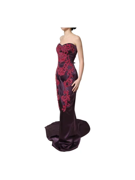 Sukienka Dolce And Gabbana fioletowa