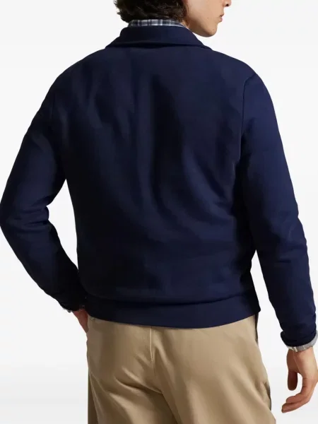 Ριγέ polo Polo Ralph Lauren με κουκούλα με αυτόγραφο λευκό