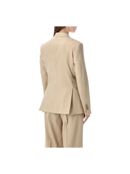 Marynarka Golden Goose wełniana dwurzędowa beżowa