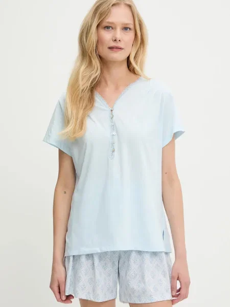 Пижама Answear.LAB дамска синьо