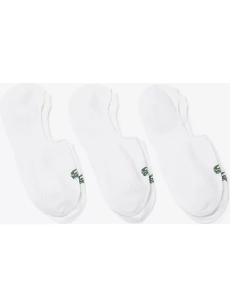 Skarpety Lacoste Sneaker zielony 3 pary biały