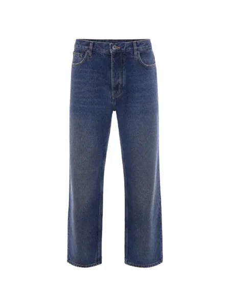 Blugi Off-white cu imagine alb
