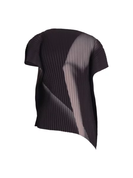 Bluzka Issey Miyake z nadrukiem czarna