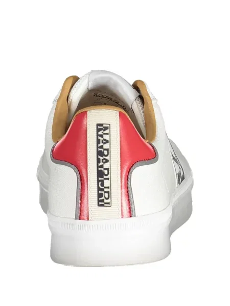 Sneakerși Napapijri cu imagine alb