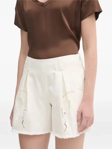Pantaloni scurți Luisa Spagnoli alb