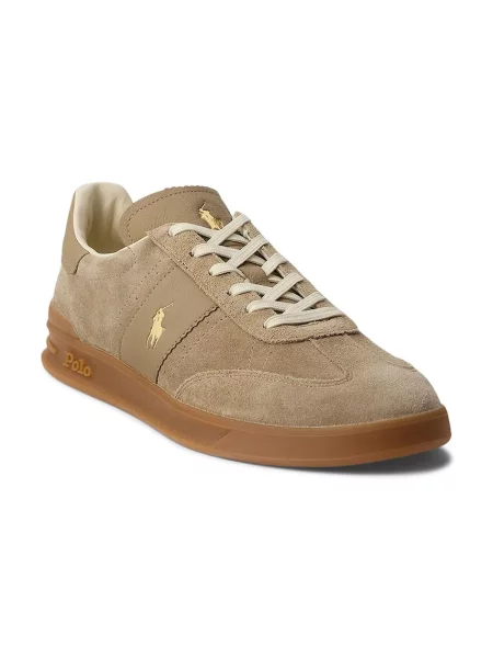 Замшеві кросівки Polo Ralph Lauren Hrt Aera Pp бежевий - ціна 6099