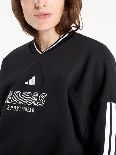 Geacă Adidas alergare din jerseu verde