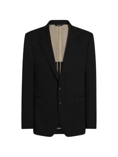 Geacă Dolce & Gabbana de lână negru