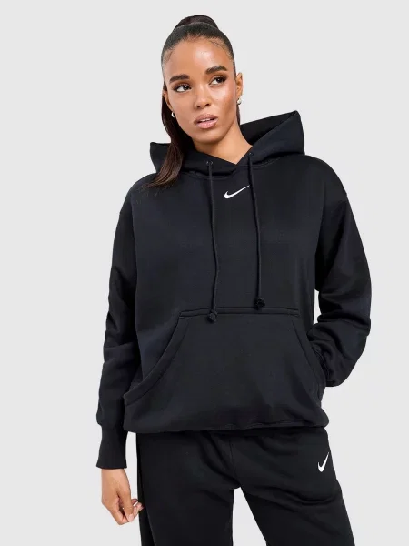 Nike Bluza Z Kapturem W Nsw Phnx Flc Os czarna