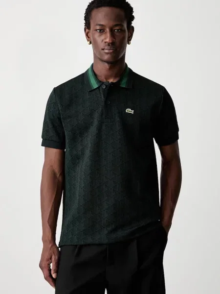 Lacoste Tricou polo închis verde