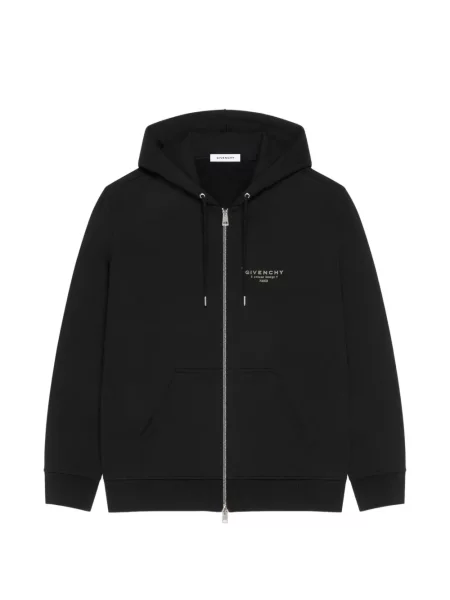 Hanorac cu glugă Givenchy din fleece cu imagine negru