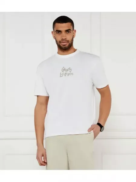GUESS Tricou | cool fit alb