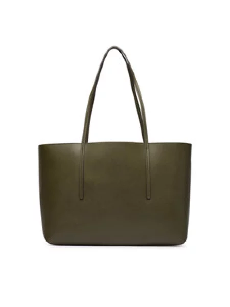 Calvin Klein Táska Foil Logo Tote W/Pouch Sötétzöld