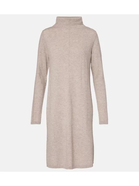 Vunena odgovarati midi haljina Jardin Des Orangers iznad koljena bež