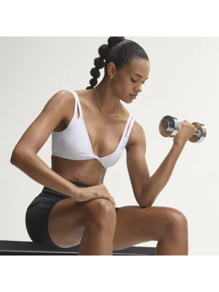 Podprsenka Optime Workout Twist Reversible Light Support fialová