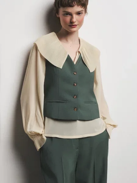 Medicine kamizelka z wiskozą zielona