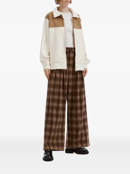 Pantaloni B+ab în carouri maro