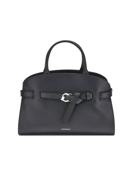 Torebka Coccinelle skórzana czarna