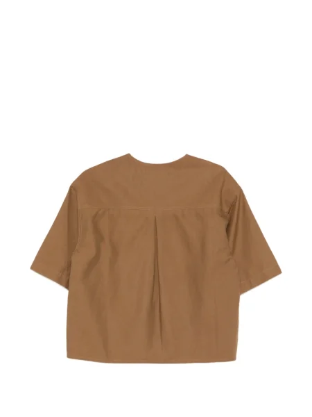 Top Yves Salomon scurt maro
