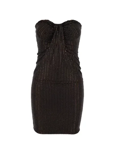 Rochie mini Venuja cu volane maro