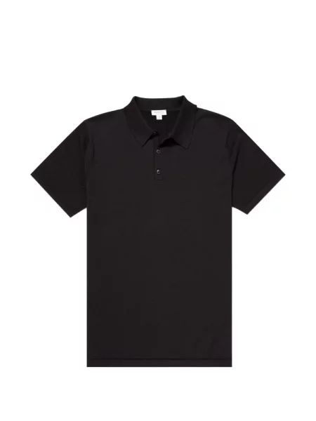 Tricou polo Sunspel negru