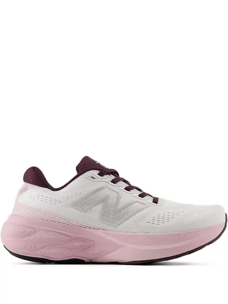 Sneakerși New Balance cu șireturi din dantelă alb