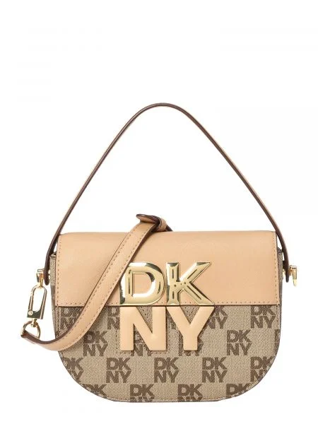 DKNY Geantă de umăr ECHO crem cappuccino maro