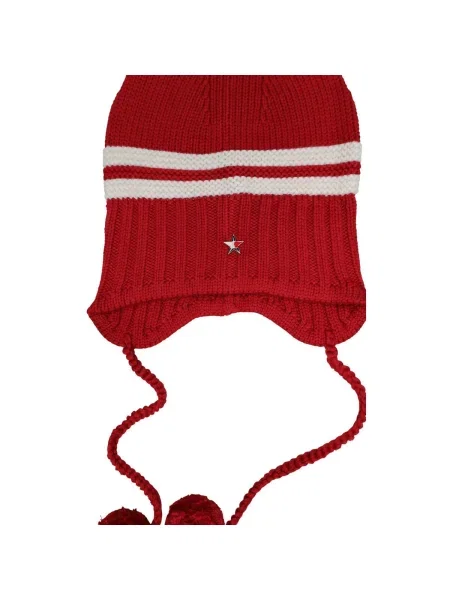Tommy Jeans Căciulă roșu / natural alb